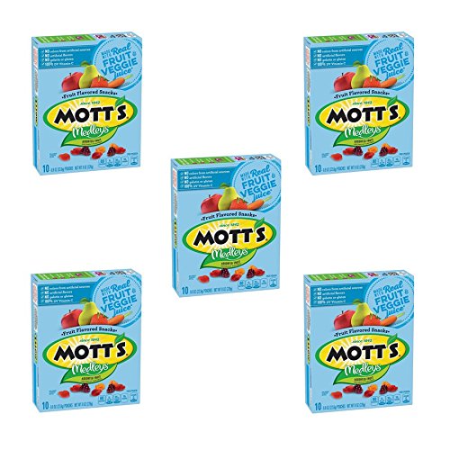 Mott's Assorted Fruit Flavors 10 - 0.8 oz Pouches (Pack of 5)