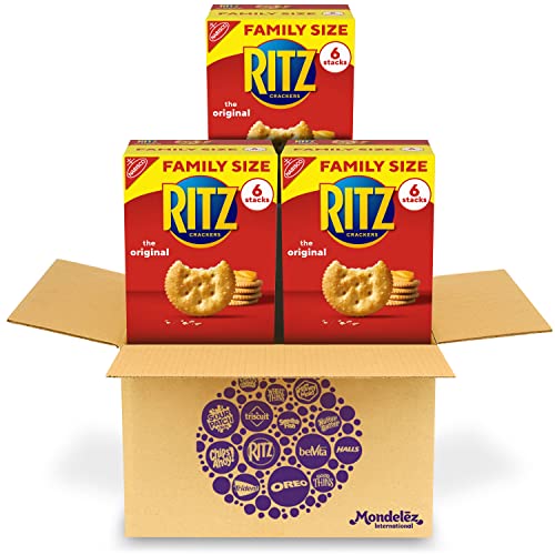 RITZ Original Crackers, Family Size, 3 Boxes