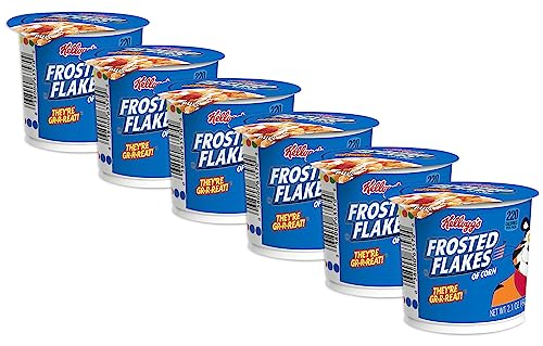 KELLOGGS CEREAL IN CUP FROSTED FLAKES 2.1 oz Each ( 6 in a Pack )