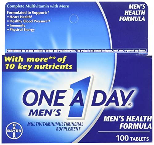 One A Day Mens 100ct Size One A Day Men'S Multivitamin Multimineral Supplement Tablets 100 Count (Packaging may vary)