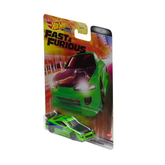 HOT WHEELS Retro Entertainment Collection,Mitsubishi Eclipse, TV, & Video Games, Iconic Replicas for Play or Display, Gift for Collectors