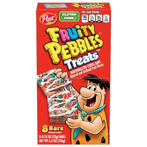 Post, Fruity Pebbles Treats, 6.2 Ounce, 8 Count