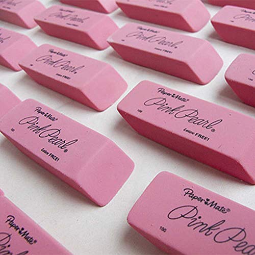 Pink Pearl Erasers, 12 Count, Large (Update Version)