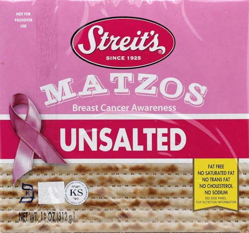 Streit's Matzo - Unsalted - Case of 12 - 11 oz