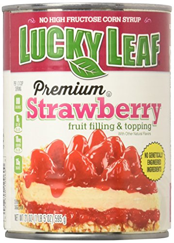 Lucky Leaf Premium Strawberry Fruit Filling & Topping, 21 Ounce (Pack of 8)