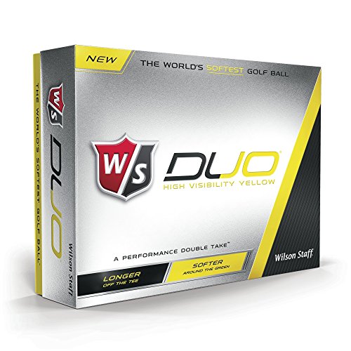 WILSON Staff Duo Golf Balls (12-Pack), Yellow