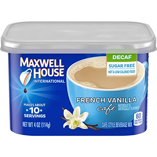 Maxwell House International Coffee Decaf Sugar Free French Vanilla Cafe, 4 Ounce