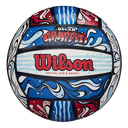 WILSON Graffiti Volleyball - Red/White/Blue