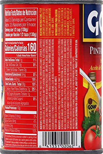 Goya Foods PINTO BEANS in sauce, 15 oz,2062