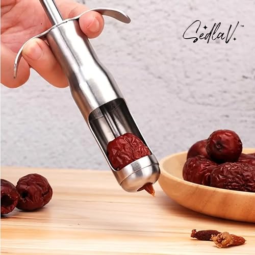 Sedlav Stainless Steel Fruit Corer - Easy Hand Push Tool for Effortless Core Removal and Healthy Snacking