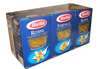 Barilla Pasta Rotini and Farfalle Value Pack 3 Farfalle and 3 Rotini 1 Pound Boxes
