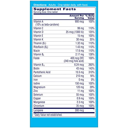 ONE A DAY Men's Health Formula Multivitamin Tablets - 100 ct