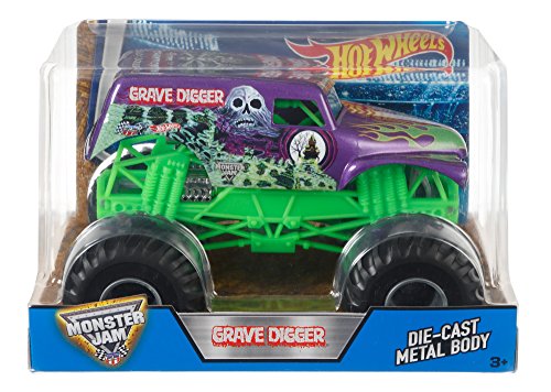Hot Wheels Monster Jam Grave Digger Truck, Purple