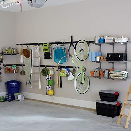 Rubbermaid FastTrack Compact Hook for Garage Organization, Soft Grip, Ideal For Cords, Ropes, Small Hoses, Camping Chairs