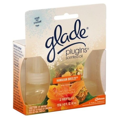 Glade Plug-Ins Hawaiian Breeze Scent Air Freshener Refill 1.34 oz. Liquid