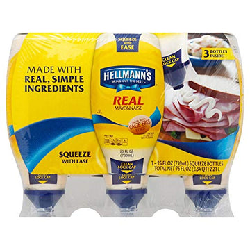 Hellmann's Squeeze Mayo (25 Ounce, 3 Count)