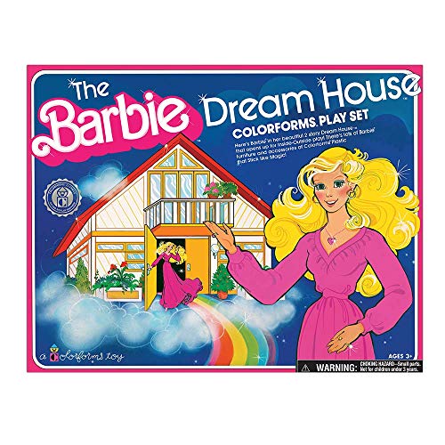 Colorforms Retro Play Set - Barbie Dreamhouse - The Classic Picture Toy That Sticks Like Magic - for Ages 3+