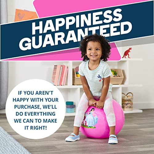 Flybar Hopper Ball for Kids - Bouncy Ball with Handle, Durable Bouncy Balls, Kangaroo Ball, Exercise Ball, Indoor and Outdoor Toy, Pump Included, Toddler Toys for Boys and Girls, Ages 3 and Up (Prn S)