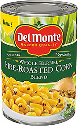 Del Monte, Seasoned Vegetables, Whole Kernel Fire-Roasted Corn Blend, 14.5oz Can (Pack of 6)
