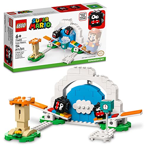 LEGO Super Mario Fuzzy Flippers Expansion Set 71405 Building Toy Set for Kids, Boys, and Girls Ages 6+; Collectible Playset Gift (154 Pieces)