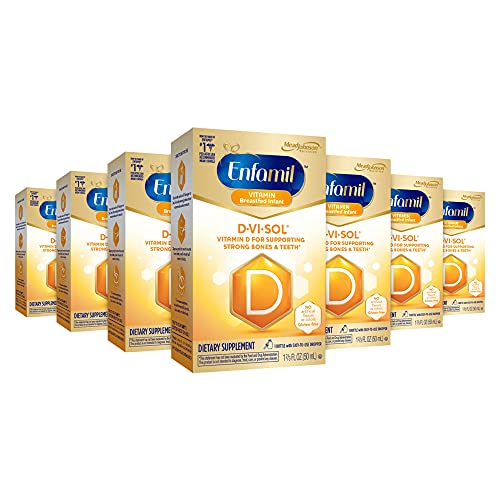 Enfamil D-Vi-Sol Vitamin D Supplement Drops 50 mL (Pack of 7)