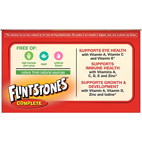 Flintstones Children's Complete Multivitamin Chewable Tablets, 60-Count Bottles by Flintstones Vitamins