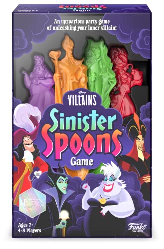 Funko Disney Villains Sinister Spoons Party Game for 4-8 Players Ages 7 and Up