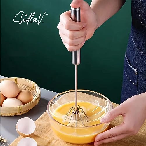 SEDLAV Hand-held Push-type Semi-automatic Mixer – Immersion Blender Handheld, Hand Blender for Shakes and Smoothies with Mechanized Whisk - Handheld Blender Stick, Suitable for Cream, Eggs, Gravies