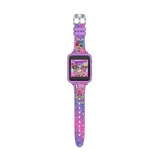 Accutime LOL Suprise Dolls Bright Swirls Kid's Interactive iTime Smart Watch