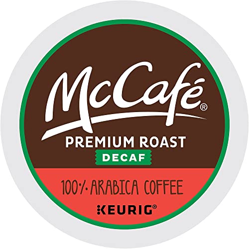 McCafe Premium Roast Decaf Coffee, Single Serve Keurig K-Cup Pods, Decaffeinated, 96 Count (4 Packs of 24)