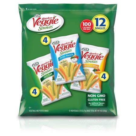 SENSIBLE PORTIONS GARDEN VEGGIE STRAWS ASSORTED VEGETABLE SNACK 9 OZ - 0829515322931