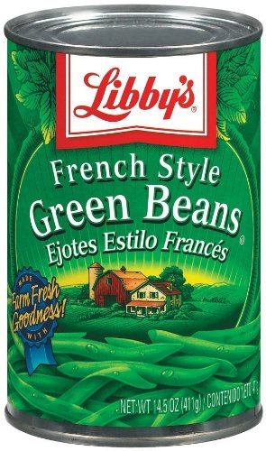 Libby's French Style Green Beans, 14.5oz Can (Pack of 6)