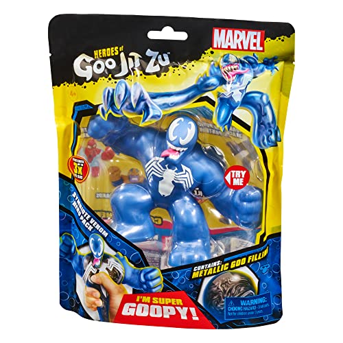 Heroes of Goo Jit Zu Marvel Hero Pack - Super Venom - Squishy, Stretchy, Gooey Heroes