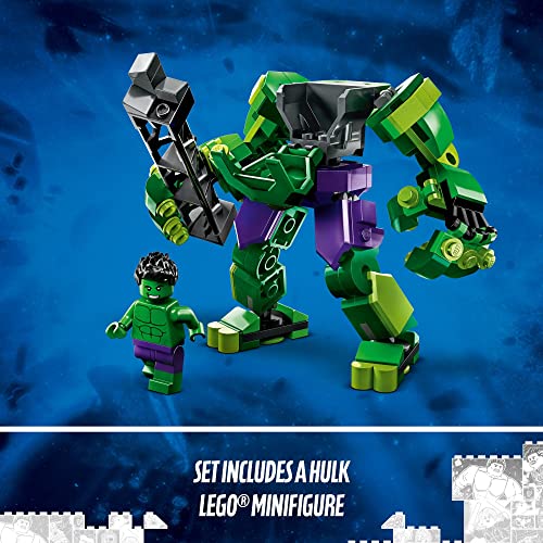 LEGO Marvel Hulk Mech Armor 76241, Avengers Action Figure Set, Collectable Super Hero Buildable Toys for Boys and Girls Ages 6 Plus, Gift Idea