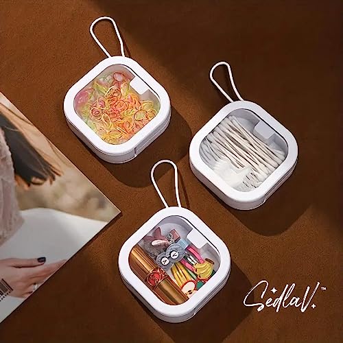 SEDLAV Portable Travel Transparent Dust-Proof Finishing Box – Craft Organizers and Storage with Quality Plastic Material - Tackle Box Organizers and Storage