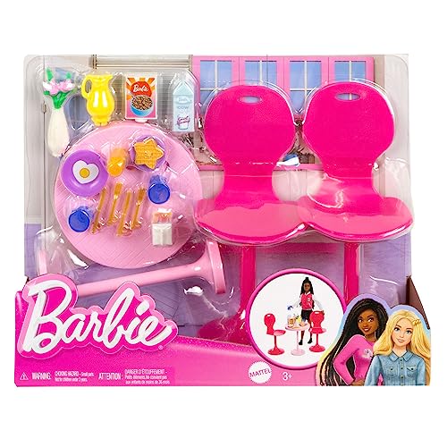 Barbie Accesorios para Muñeca Mesa de Desayuno