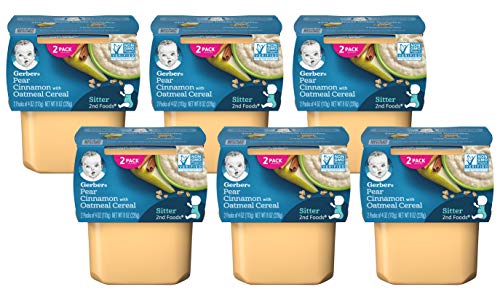 Gerber 2nd Foods - Pears & Cinnamon with Oatmeal (Pack of 6)