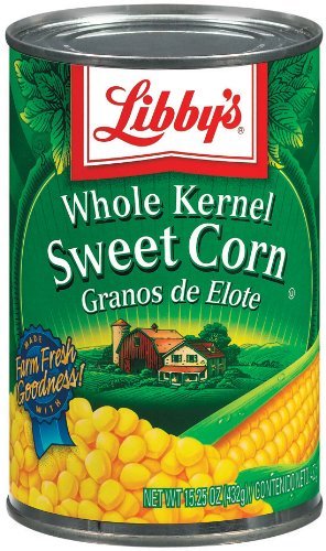 Libby's Whole Kernel Sweet Corn 15oz Cans (Pack of 6)