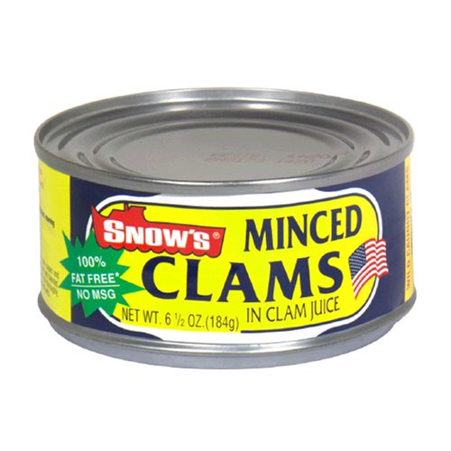 Snows Clam Minced, 6.5-Ounce Cans (Pack of 12)
