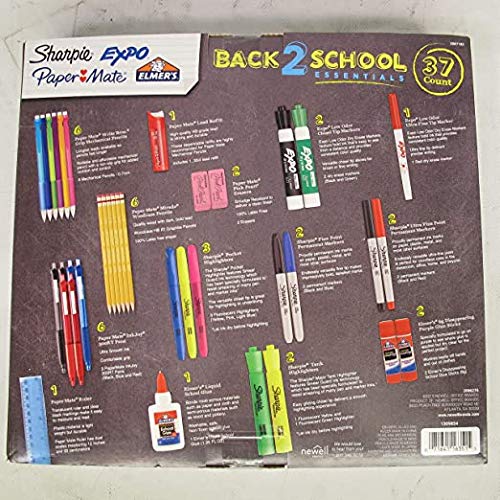 Sharpie Expo Paper Mate 2087183 Back 2 School Essentials 37 Piece Kit