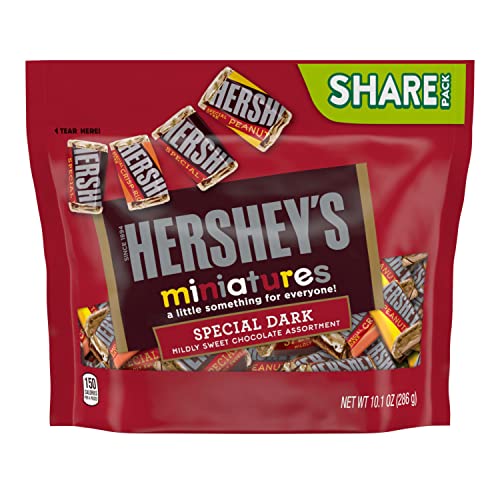 HERSHEY'S SPECIAL DARK Miniatures Assorted Dark Chocolate Candy Share Pack, 10.1 oz