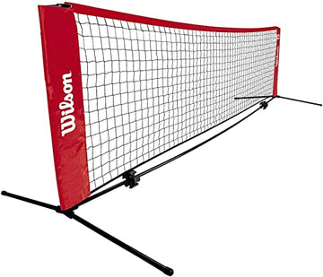 WILSON EZ Tennis Net (18-Feet),Black/Red