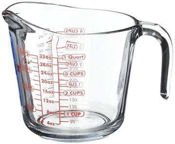 Anchor Hocking Glass Measuring Cup, 32 Oz, Clear