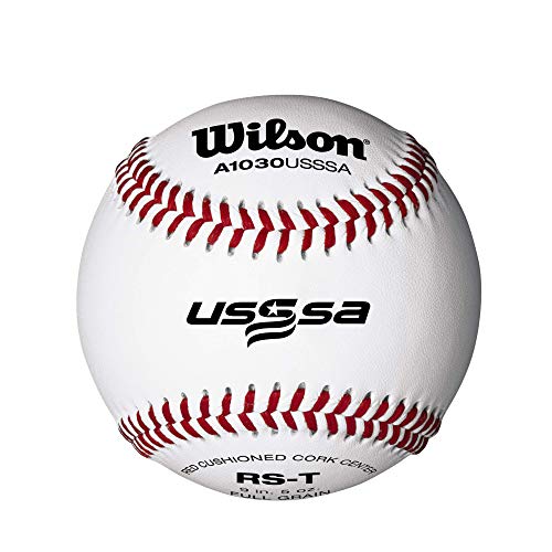 WILSON Sporting Goods WILSON Youth League and Tournament Baseballs, A1030, SST, USSSA, Tournament (One Dozen),White