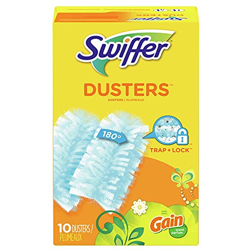 Swiffer 180 Duster, Car Duster Refills, Gain Scent, 10 Count