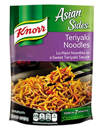 Knorr, Pasta Sides, 4.7oz Pouch (Pack of 6) (Choose Flavors Below) (Asian Sides Teriyaki Noodles)