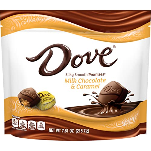DOVE PROMISES Individually Wrapped Milk Chocolate Caramel Candy Assortment, 7.61 oz Bag