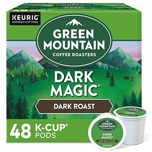 Green Mountain Coffee Roasters Dark Magic, Single-Serve Keurig K-Cup Pods, Dark Roast Coffee Pods, 48 Count