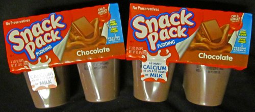 Snack Pack Chocolate Pudding 8 - 3.25oz Cups (2 Packs of 4)