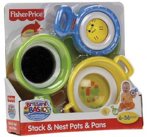 Fisher-Price Brilliant Basics Stack & Nest Pots & Pans